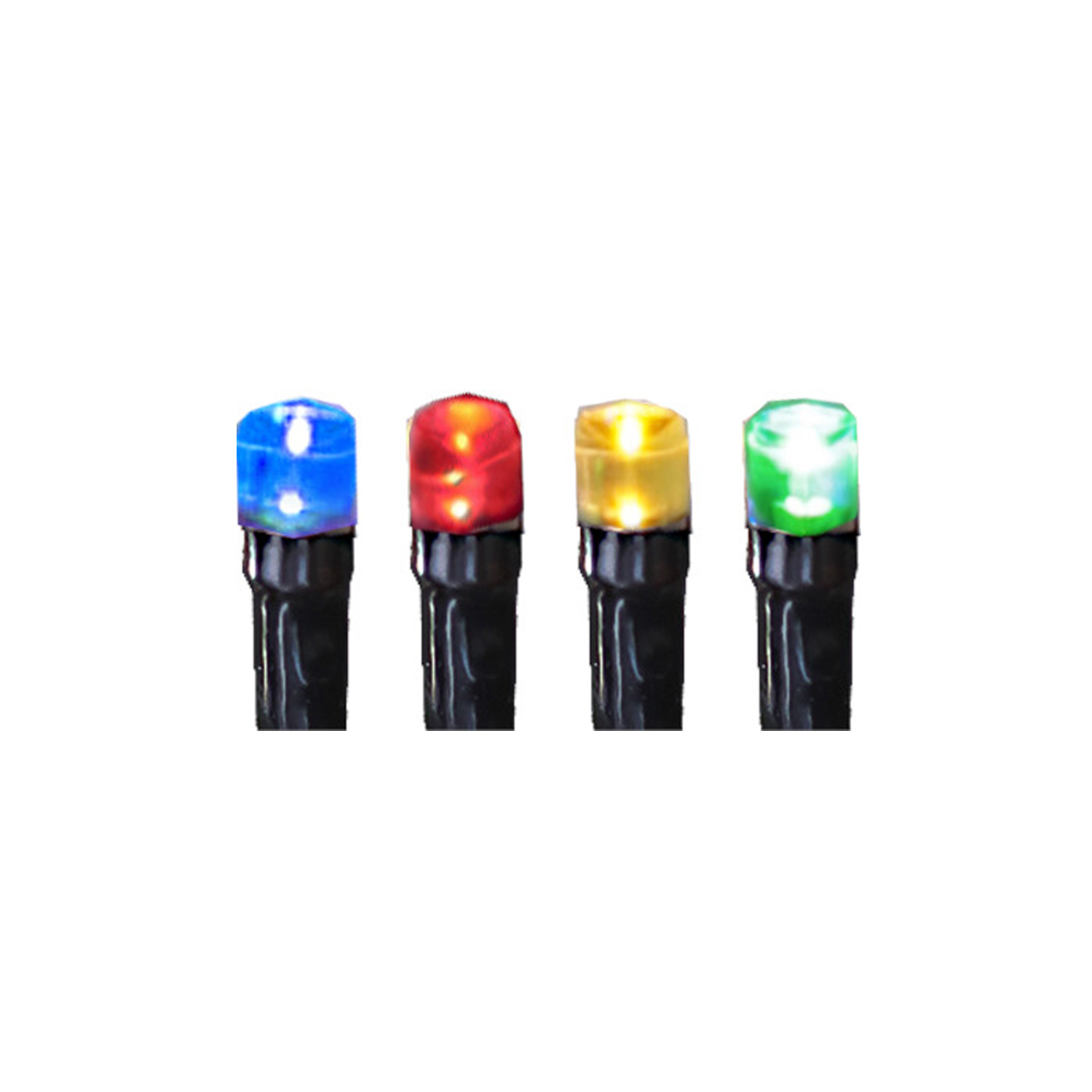 LED Lichterkette - Serie LED - Outdoor - 16m schwarzes Kabel - 160 bunte LED