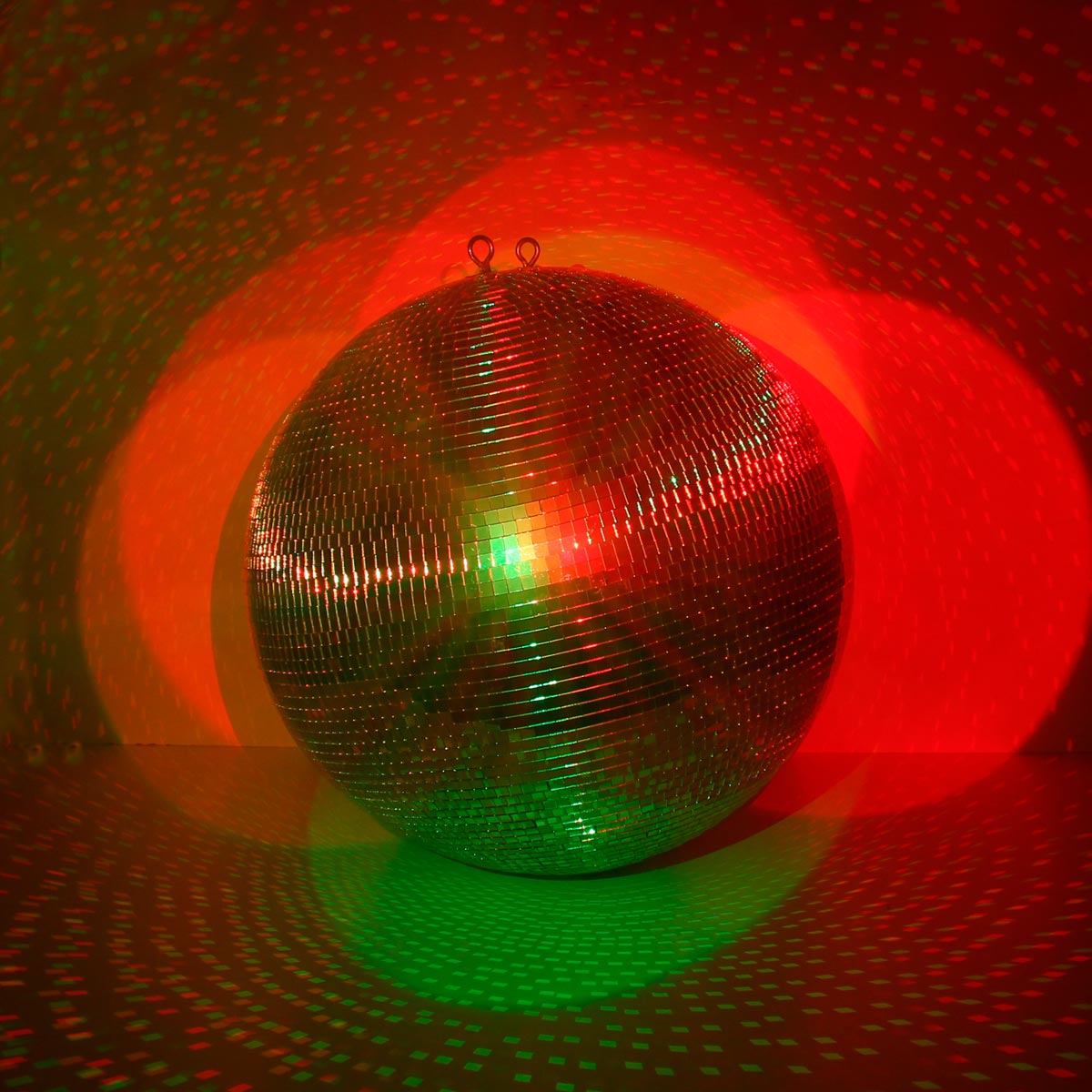 Spiegelkugel 50cm silber chrom- Diskokugel (Discokugel) Party Lichteffekt - Echtglas - mirrorball safety chrome color