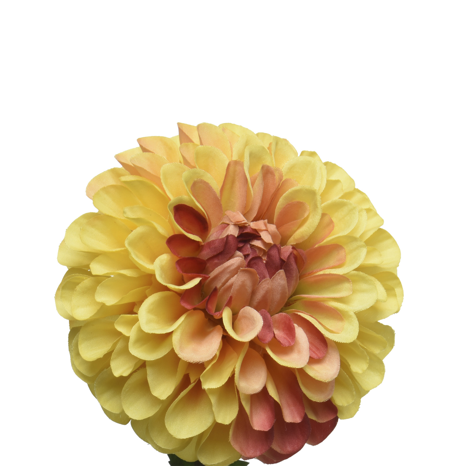 Dahlie - Stielblume - Kunstblume - H: 75cm - gelb