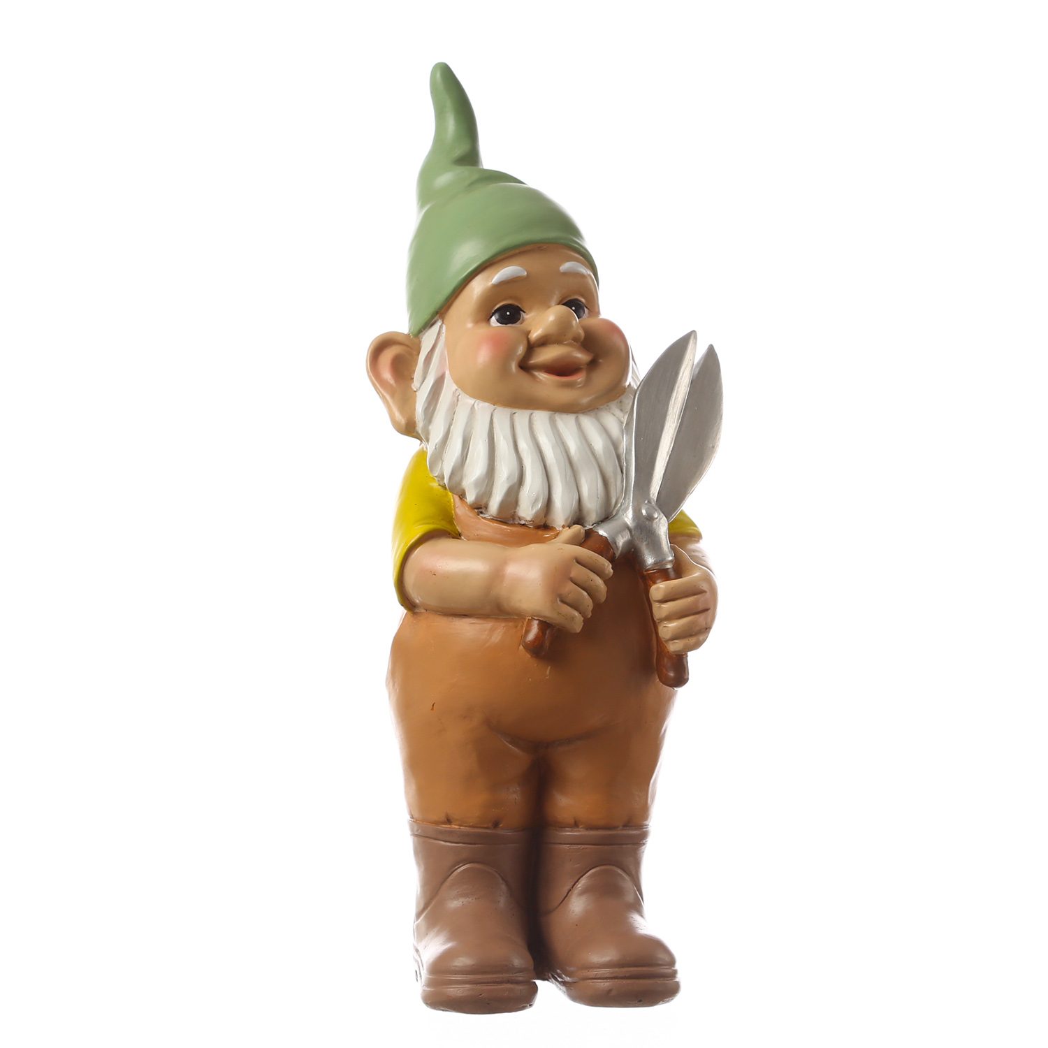 Gartenzwerg SKALLI - Zwerg mit Gartenschere - Dekofigur - Polyresin - H: 29cm - bunt