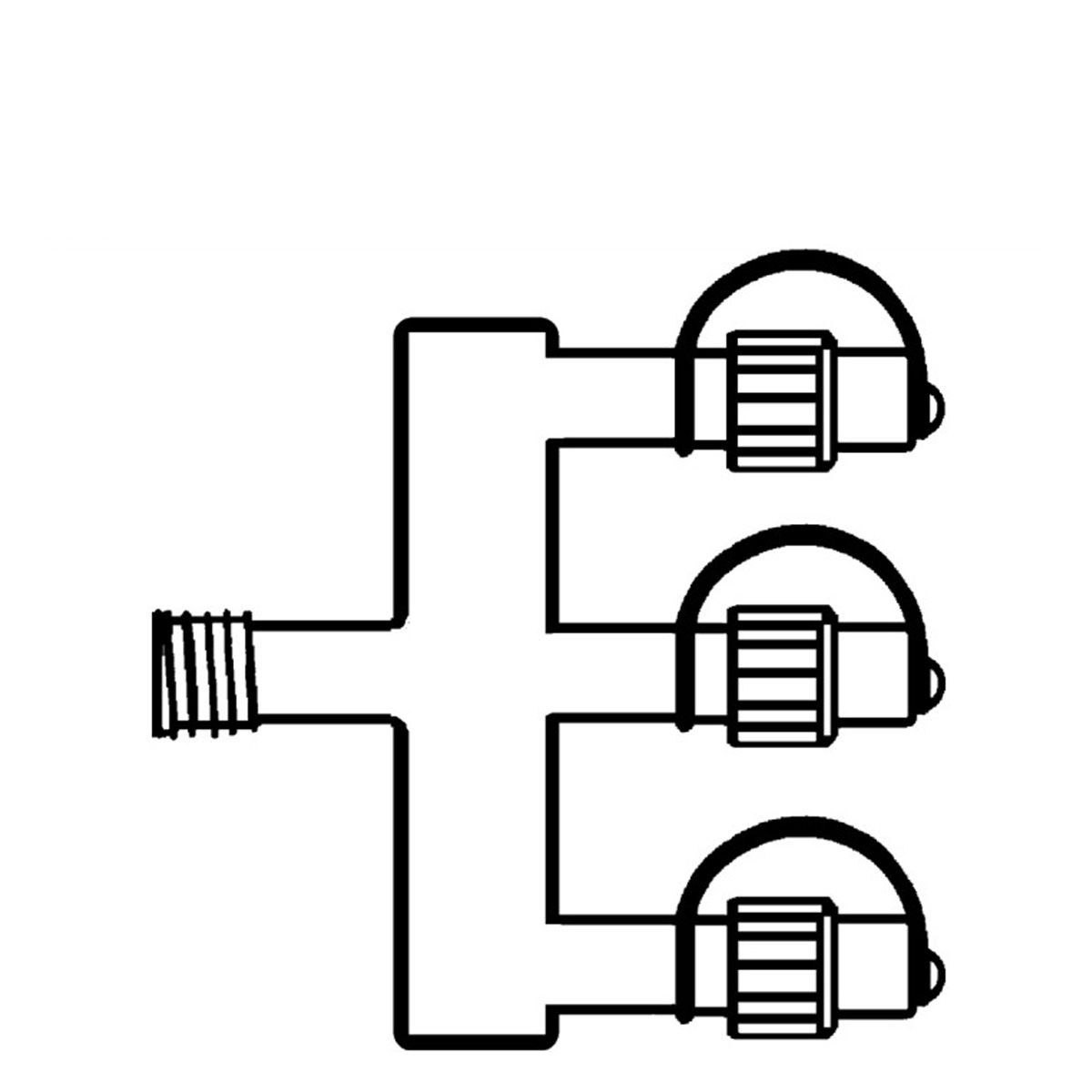 System  24 | Verteiler | koppelbar | exkl. Trafo | 3-fach