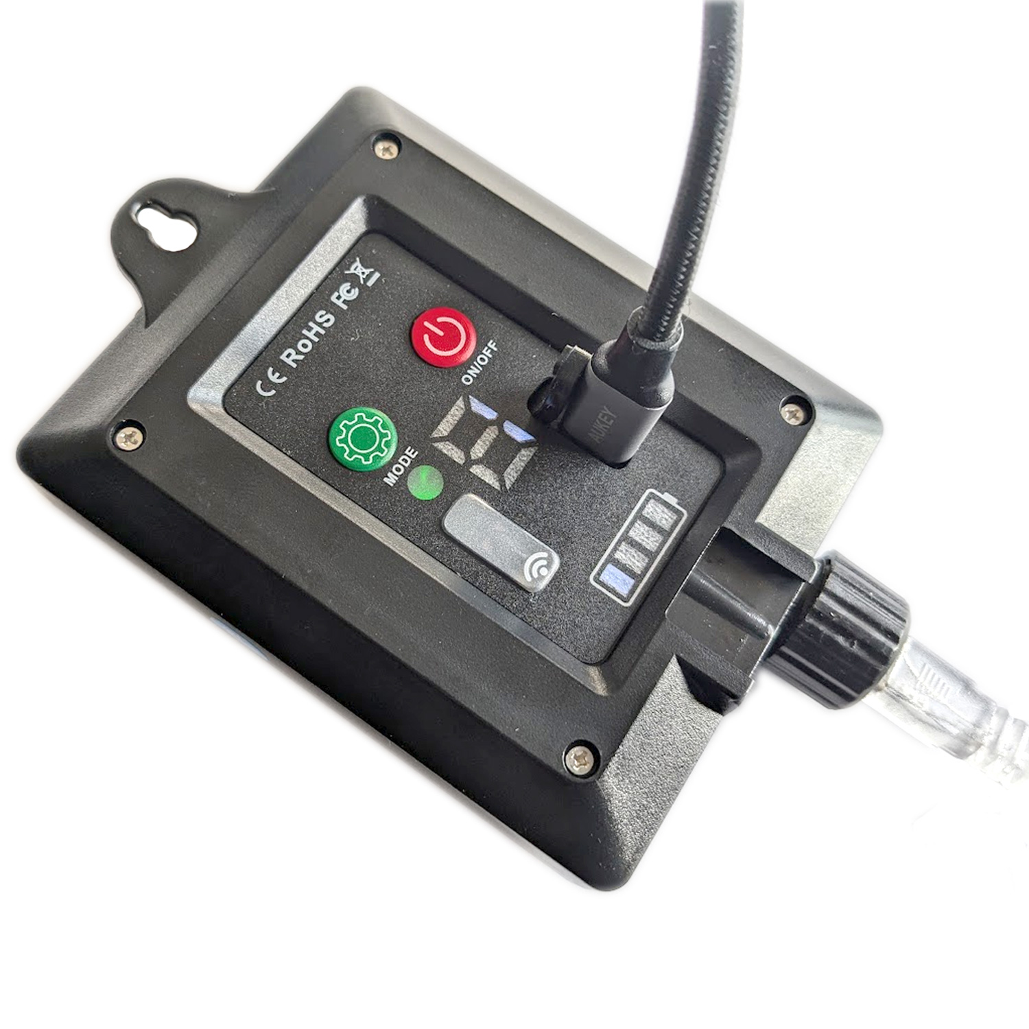 LED Solar Lichterkette Juteseil - 100 warmweiße LED - L 5m - 8 Funktionen/USB - Fernbedienung