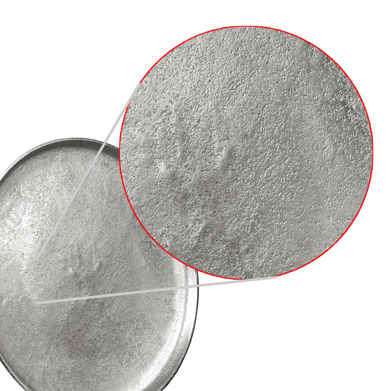 Dekoteller - Dekotablett - Kerzenteller - Aluminium - D: 20cm - rund - silber