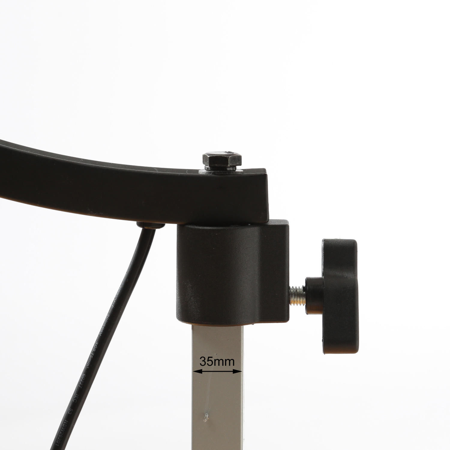 Spiegelkugel Stativhalterung bis 30cm Kugeln - schwarz - inkl. Motor