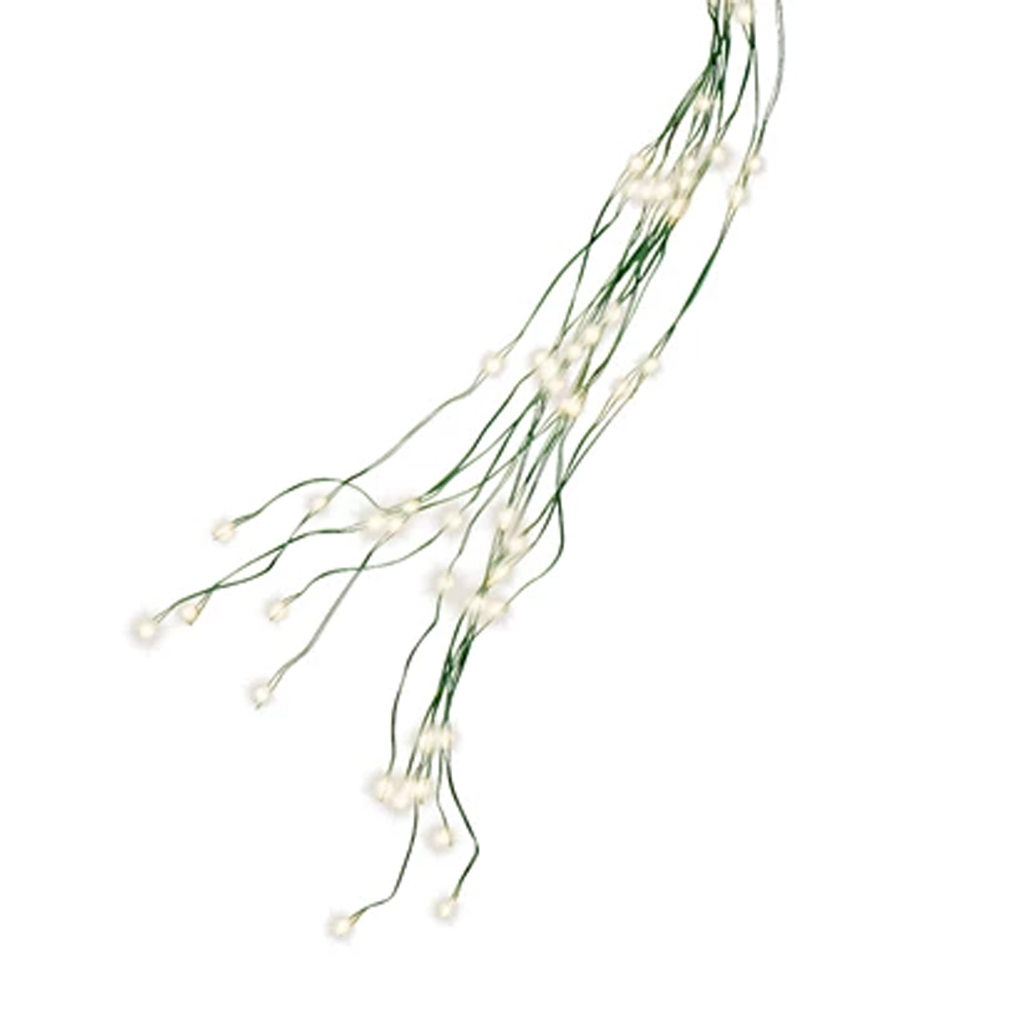 LED Baummantel Draht Lichterkette - Baumbeleuchtung - 16 Stränge - 2,1m - Timer - Innen/Außen - grün