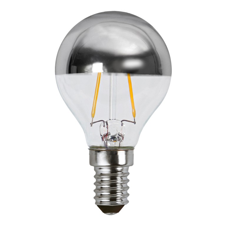 LED Leuchtmittel FILA TOP COATED silber P45 - E14 - 1,8W - WW 2700K - 180lm