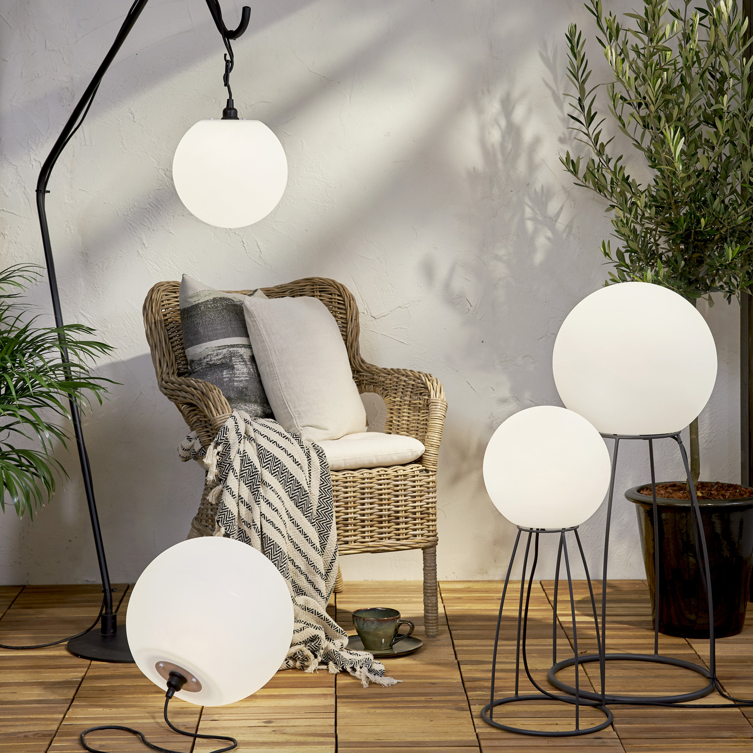 Beistelllampe/Gartenlampe "SIT" - outdoor IP65 - E27 Sockel - H: 95cm D: 40cm - max 25W