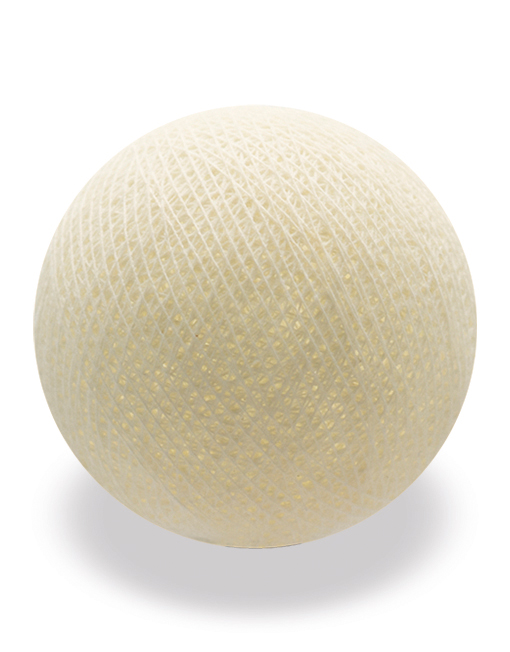 good moods* SUMMERTIME - Ball-Lichterkette mit 20 Stoffkugeln - 20 warmweiße LEDs - Geschenkkarton