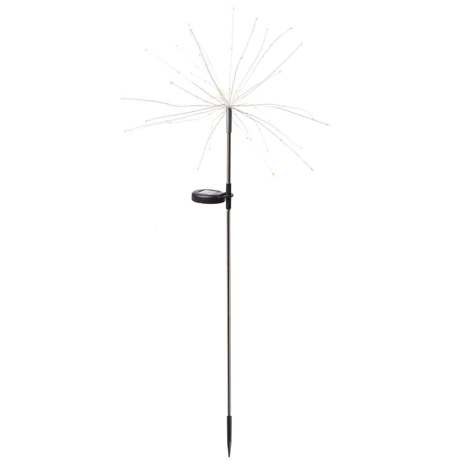 LED Solarstab FEUERWERK - Gartendeko - 90 warmweiße LED - H: 90cm - Dämmerungssensor
