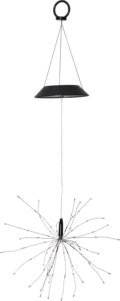 LED Solar Gartendeko "Firework" - 90 warmweiße LED - H: 45cm D: 26cm - Dämmerungssensor - hängend