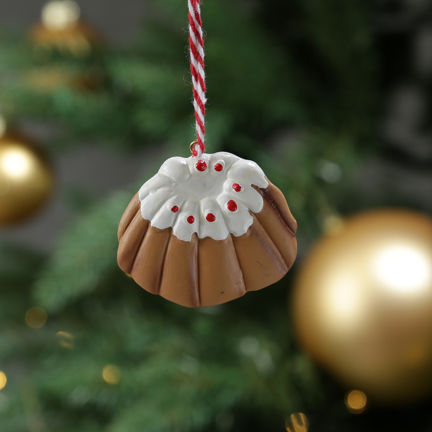 Christbaumschmuck Weihnachtsbaeckerei - 12 verschiedene Baumhaenger - Polyresin - 12er Set