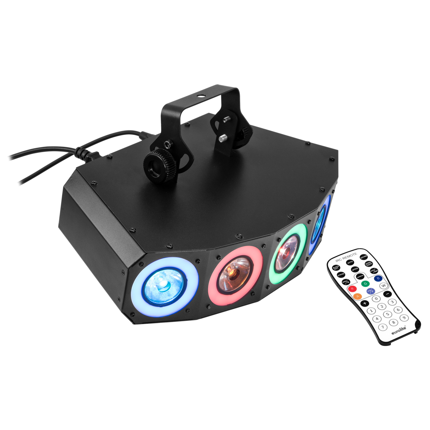 LED Hybrid Strahleneffekt - vollwertiger Party Lichteffekt mit Farben und Strahlen