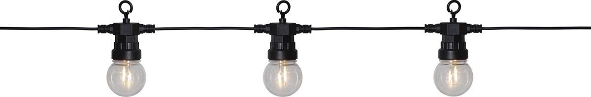 LED Lichterkette "CIRCUS" - 20 Kugeln, D: 5cm - warmweiße Filament LED - 8,8m - inkl.Trafo - outdoor