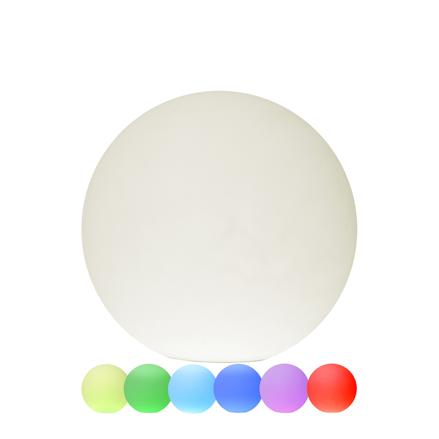 LED Kugel Twilights - Gartenkugel 25cm - RGB Farbwechsel/feste Farbe - Fernbedienung - Aufladbar