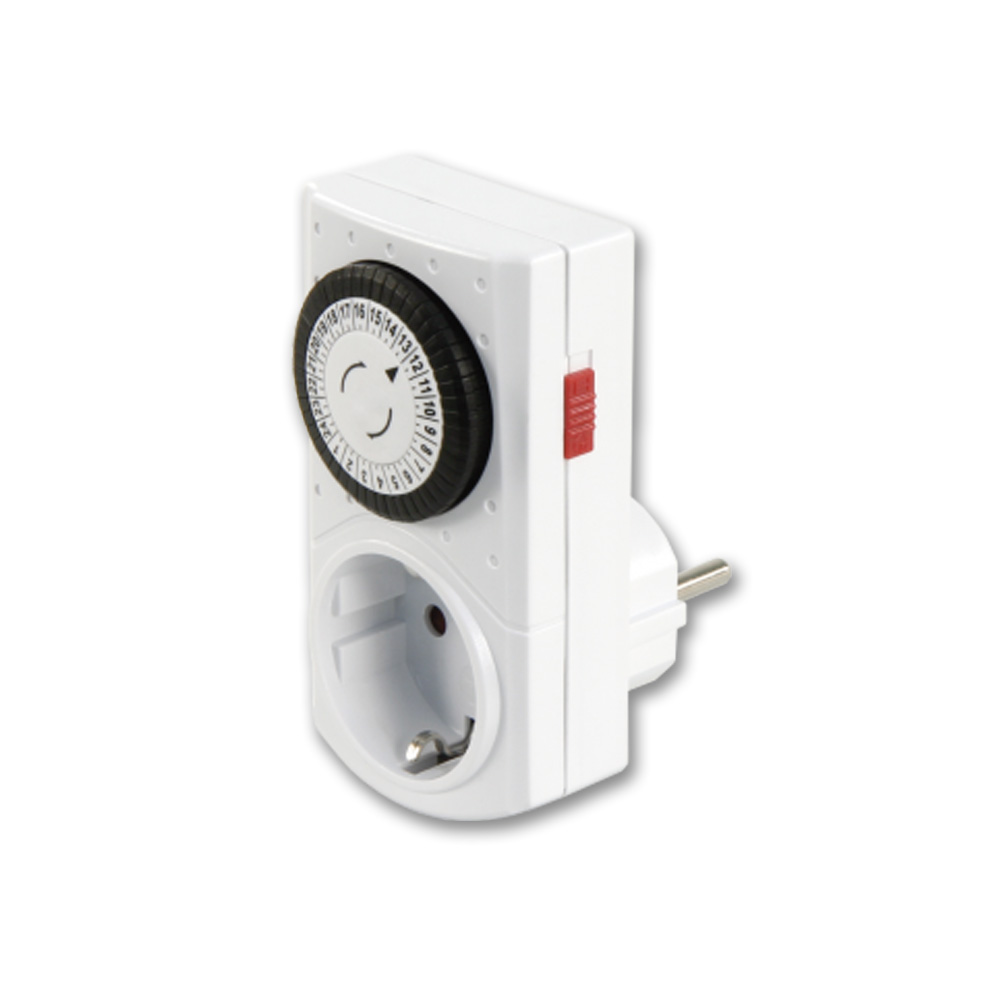 Digitale Wochen Zeitschaltuhr IP44 (20 Zyklen/Tag, max 1800W, Tages-Wochen-/Wochenendprogramm)