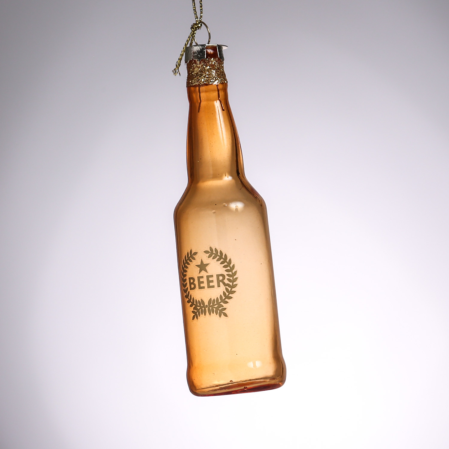 Christbaumschmuck BEER - Glas - Flasche und Trinkglas - inkl. Aufhänger - 2er Set