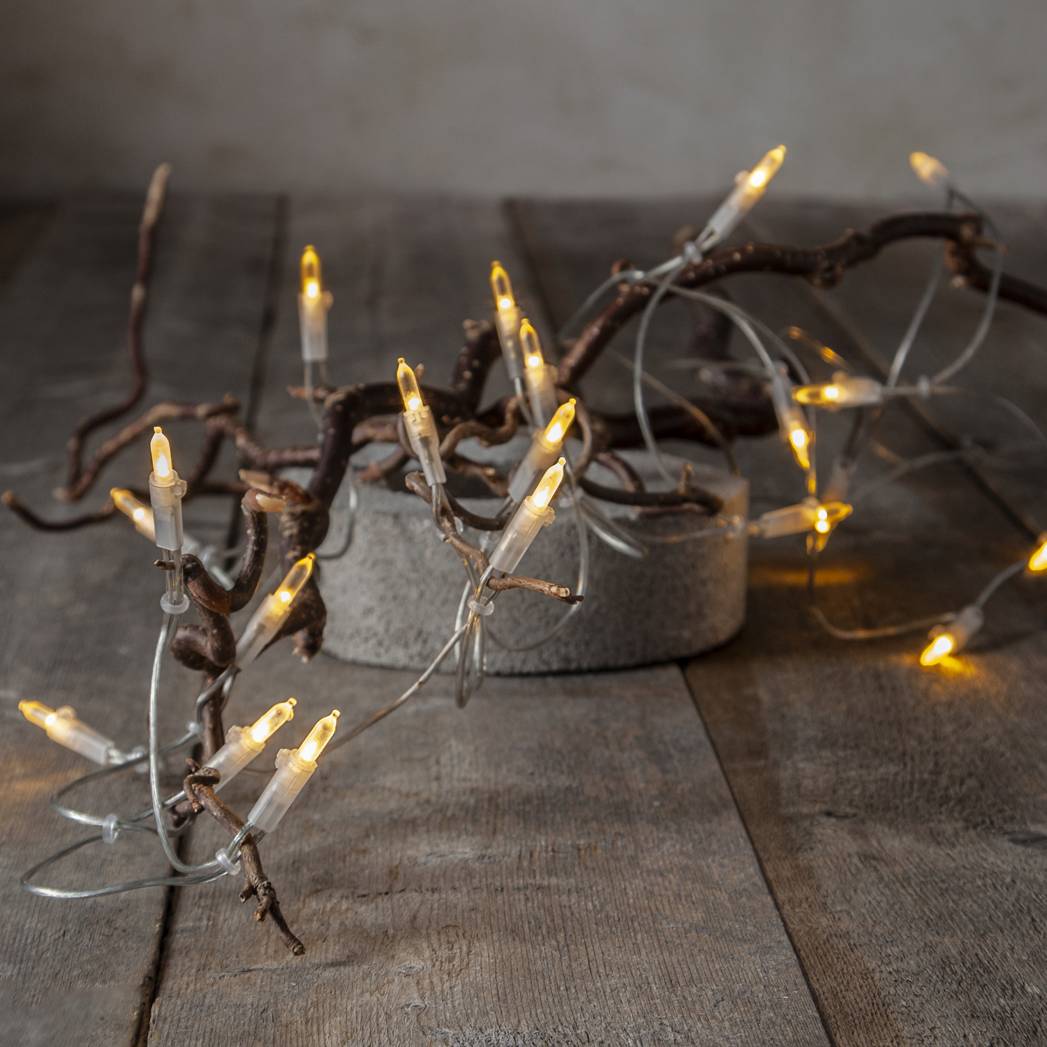 LED Lichterkette Pisello - Weihnachtslichterkette - 20 warmweiße LED - L: 2,85m - für Innen