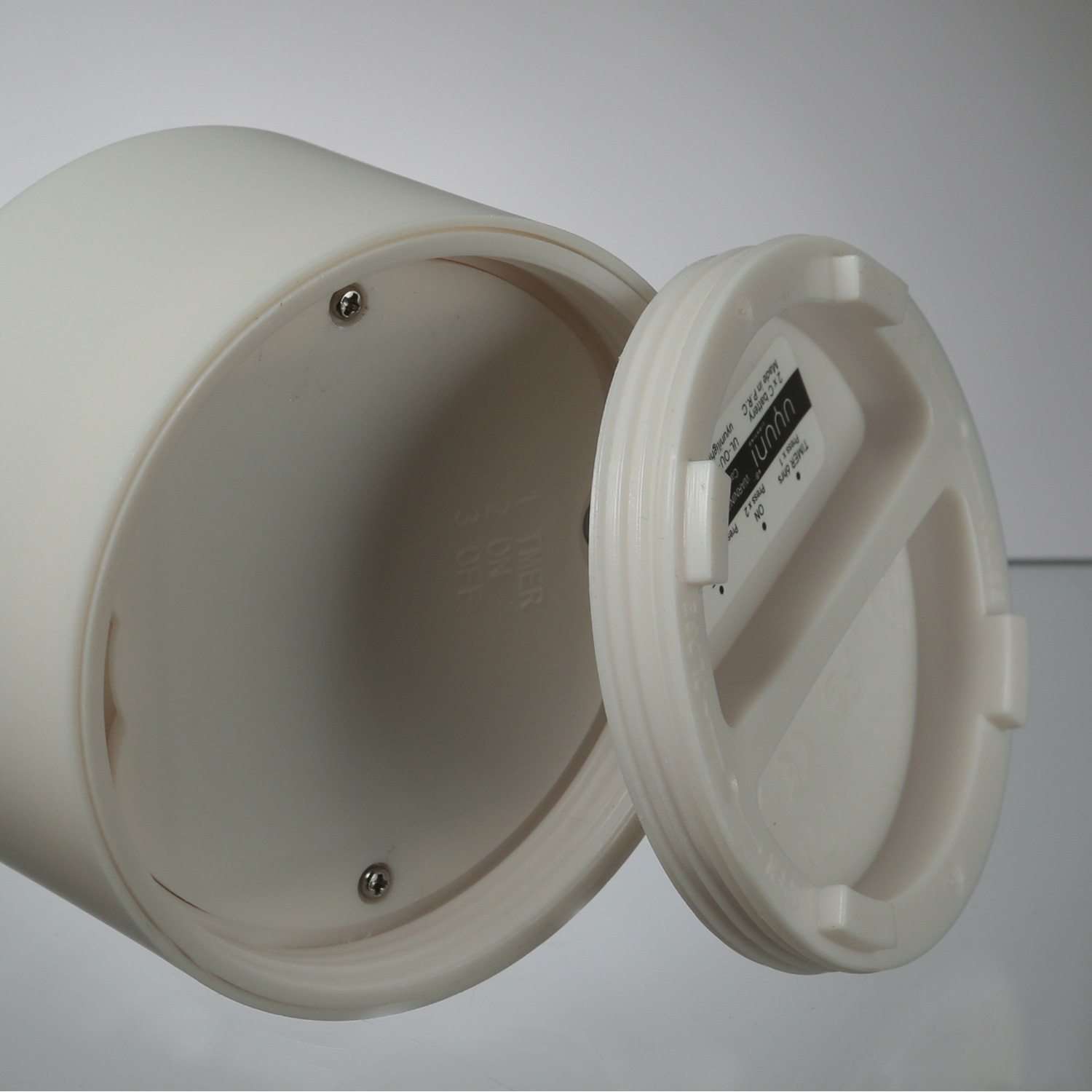 LED Kerze THEA - Kunststoff - Timer - H 10cm - D 84cm - bis zu 2500 Std.  - für Außen - weiß