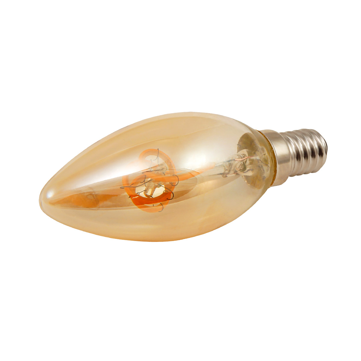 LED Kerzenlampe RETRO-GOLD-Filament - E14 - 2W - 150lm - 2200K