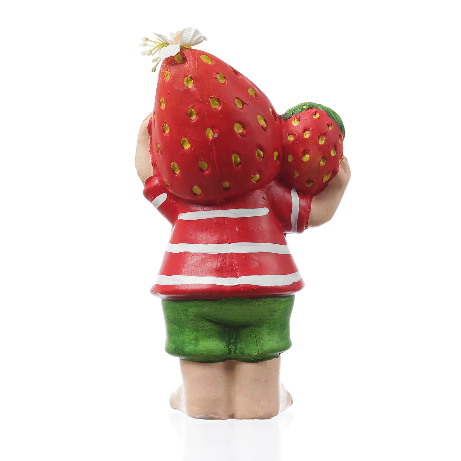 Dekofigur Erdbeerjunge Fritz - niedliche Gartenfigur mit Erdbeere - Keramik - H: 18,5cm - rot Dekofigur Erdbeerjunge Fritz - niedliche Gartenfigur mit Erdbeere - Keramik - H: 18,5cm - rot
