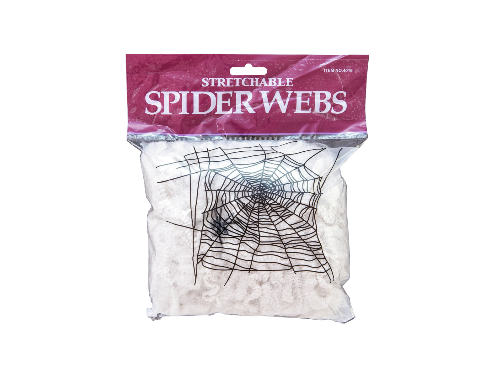 Spinnennetz synthetisch,  weiss, 100g Packung - Gruseldekoration + 2 Kunststoffspinnen - Spinnweben