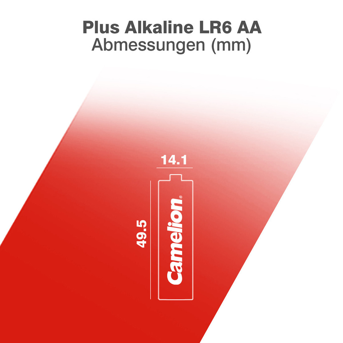 3 x Batterie Mignon AA LR6 1,5V PLUS Alkaline - Leistung auf Dauer - CAMELION