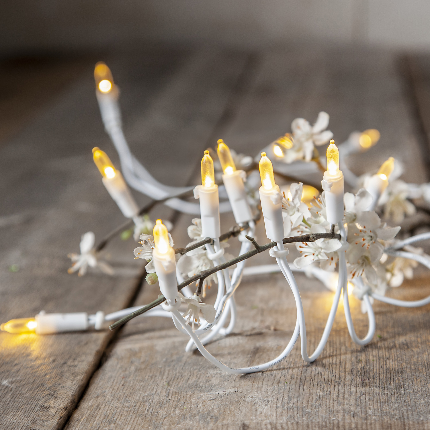 LED Lichterkette Pisello - Weihnachtslichterkette - 35 warmweiße LED - L: 5,1m