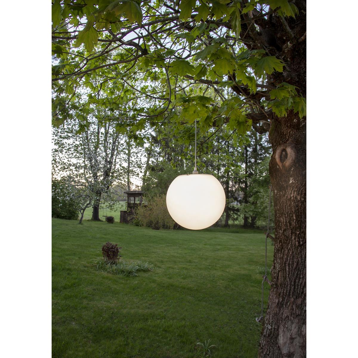 Hängelampe "Mallorca" - ohne Leuchmittel & Kabel - B: 38cm, H: 35cm - für E27 - outdoor - weiß