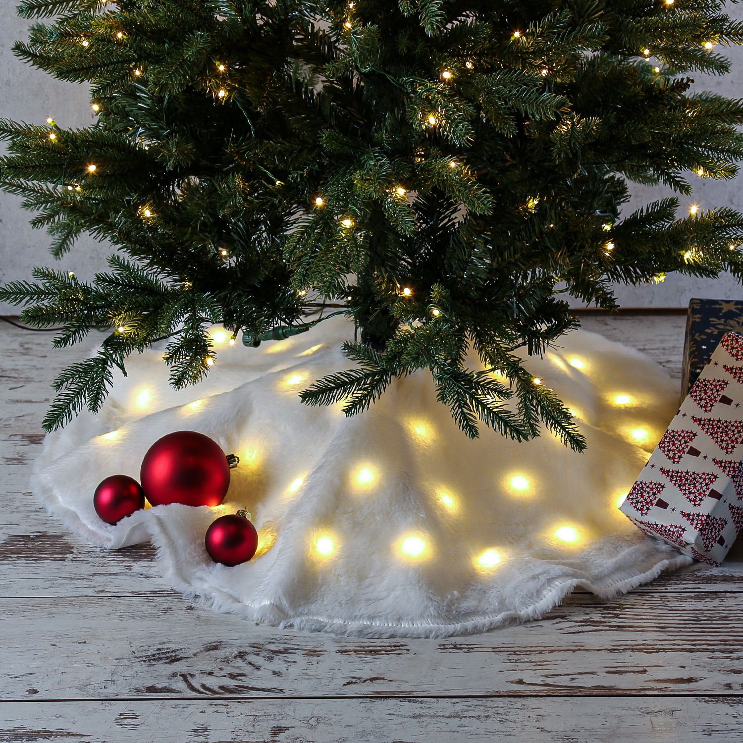Weihnachtsbaumrock aus Seegras - Abdeckung für Baumständer - D: 57cm
