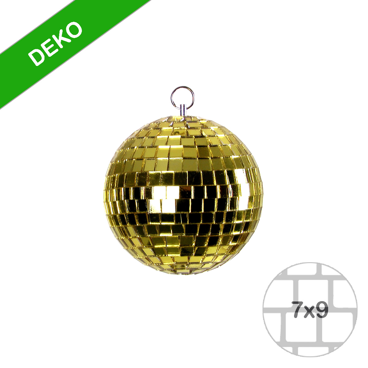 Spiegelkugel gold - Diskokugel (Discokugel) zur Dekoration - Echtglas - mirrorball gold