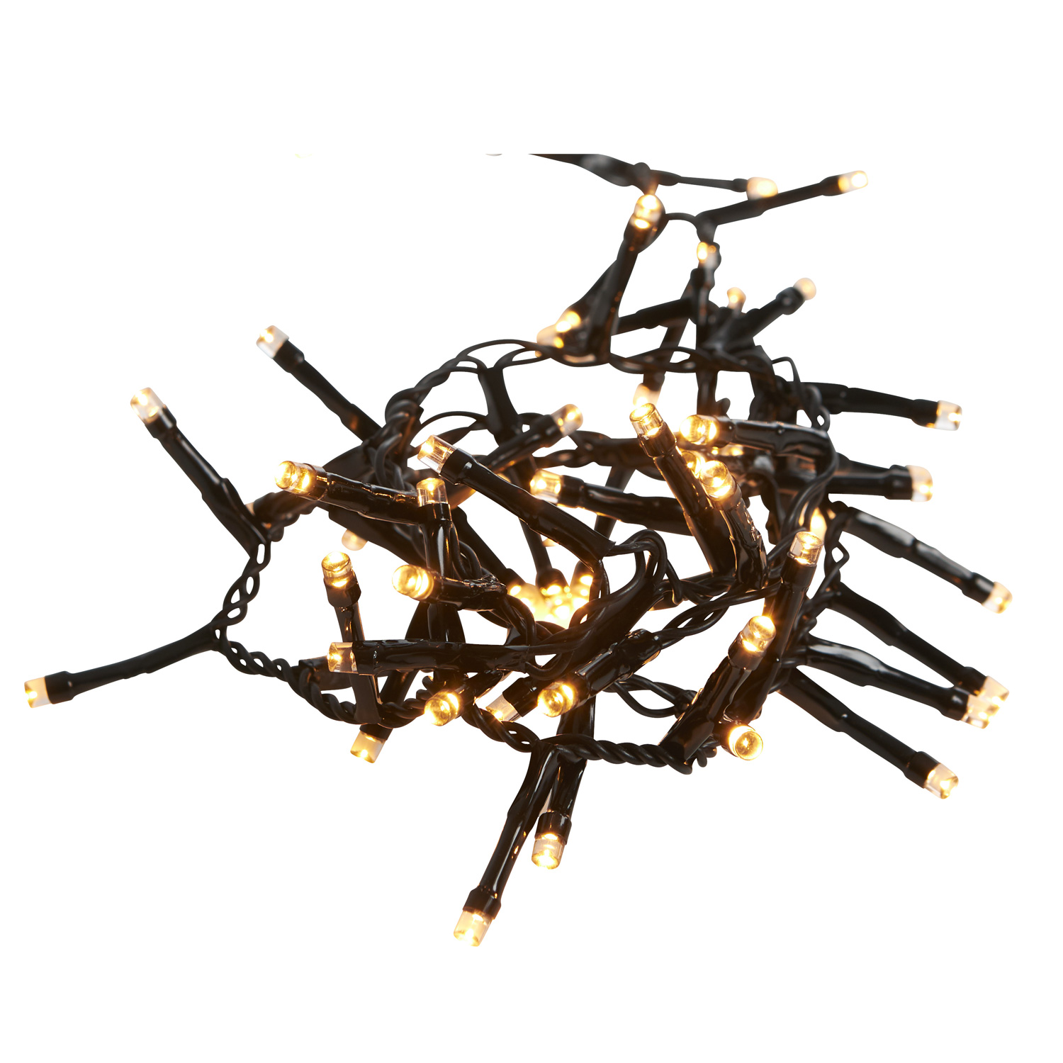 LED Lichterkette - Serie LED - outdoor - 800 ultra warmweiße LED - L: 16m - schwarzes Kabel