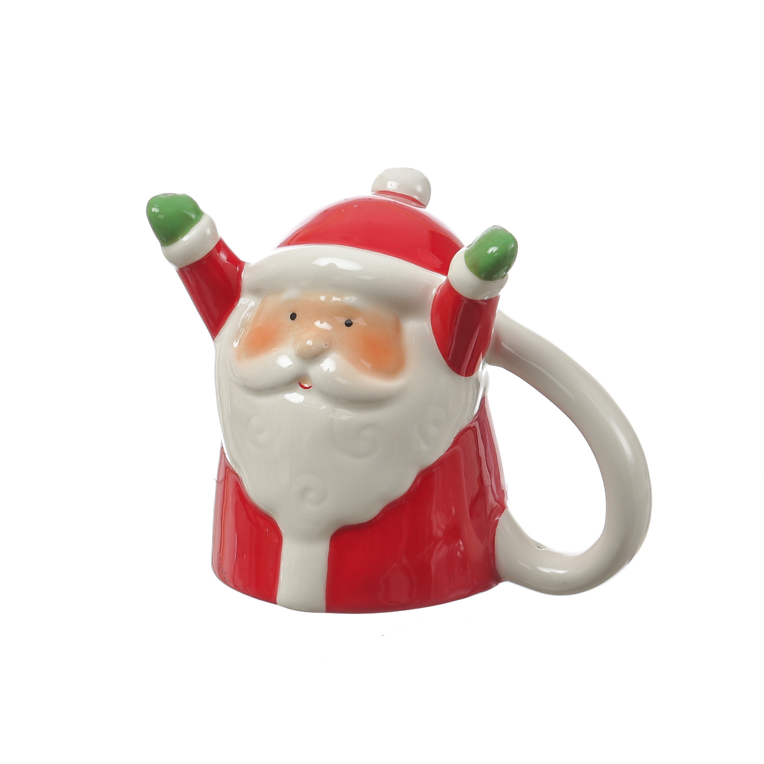 Becher Weihnachtsmann - lustige Weihnachtstasse - Keramik - 300ml