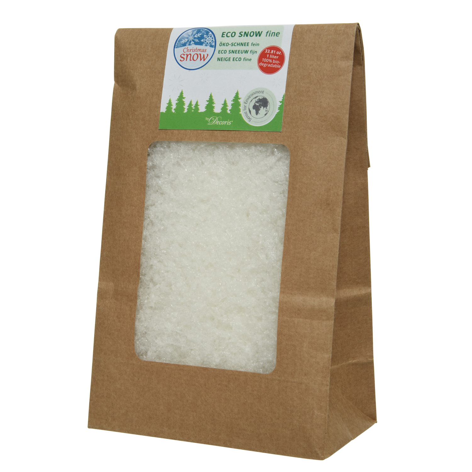 Kunstschnee - Beutel - Kunststoff - 20g - grob - weiß