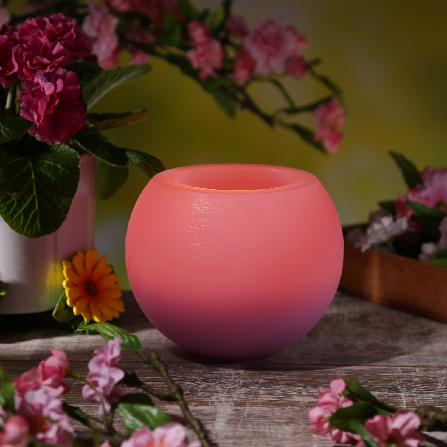 Duftkerze CITRONELLA - Outdoor Kerze - H: 12,5cm - D: 15cm - lila