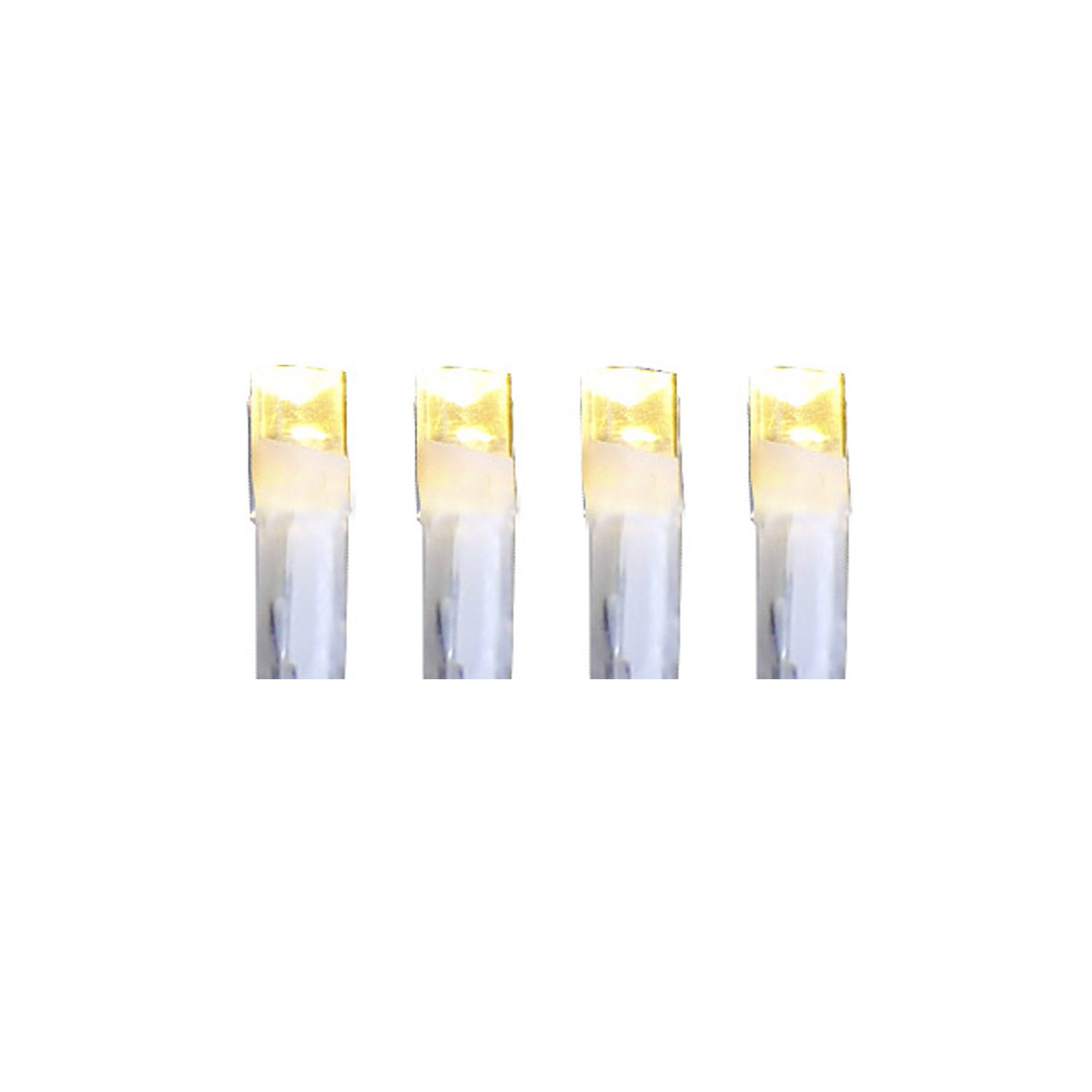 Lichterkette - Serie MICROLED 3mm - 3m - transparentes Kabel -  30 warmweiße LED - Trafo