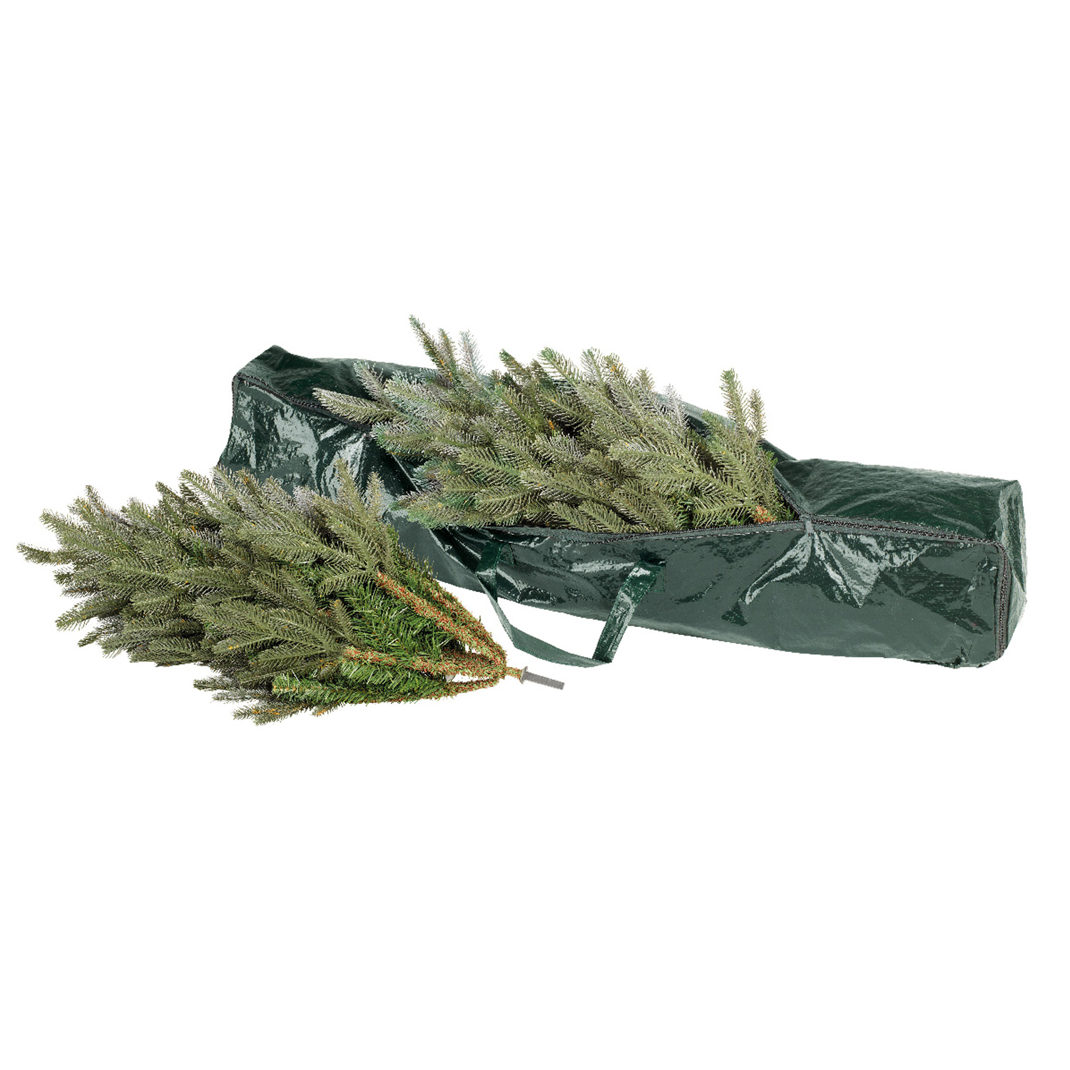 Weihnachtsbaum Aufbewahrungstasche - Tannenbaumhülle - für Bäume bis 1,5m - grün