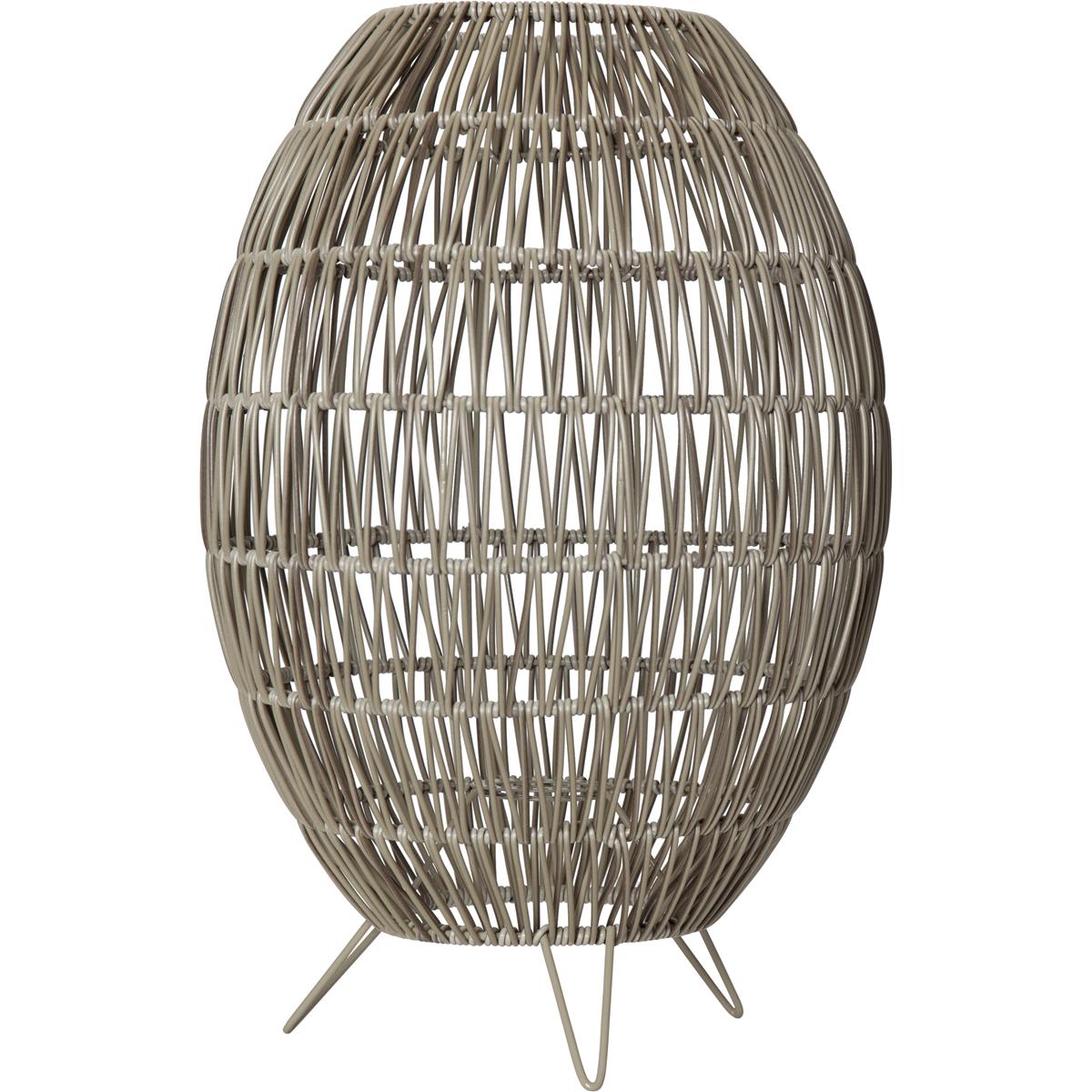 Dekoleuchte/Lampenschirm - D: 30cm, H: 46cm - für E27 Fassungen - outdoor - beige