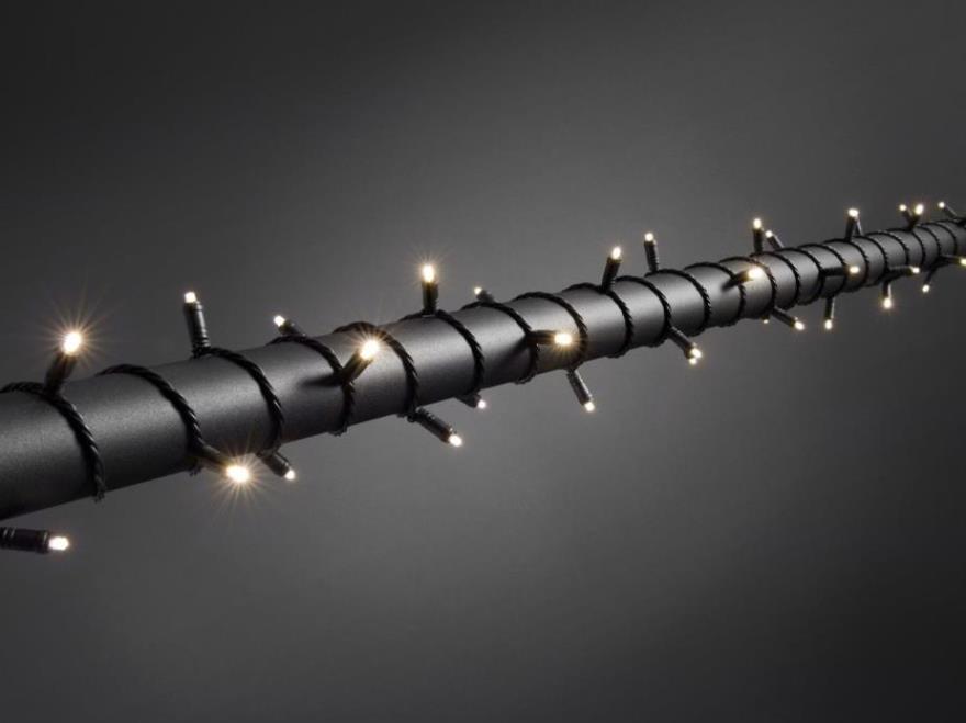 LED Microlichterkette - LED Expert - 3-9m - 40x Warmweiss - Schwarzes Softkabel - Outdoor - Wasserfest