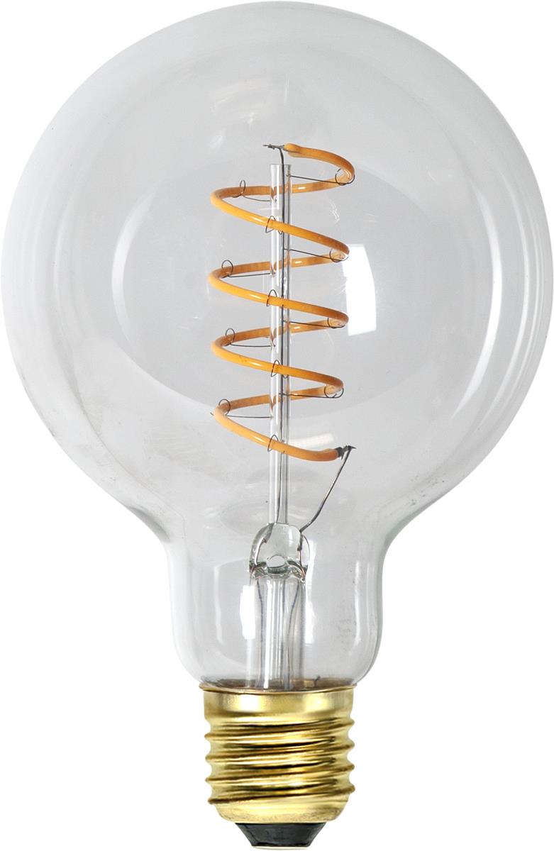 Leuchtmittel | LED | Filament | SPIRAL | DEKORATION | E27 | Dimmbar | Kugel | Ø144mm | Clear Glas