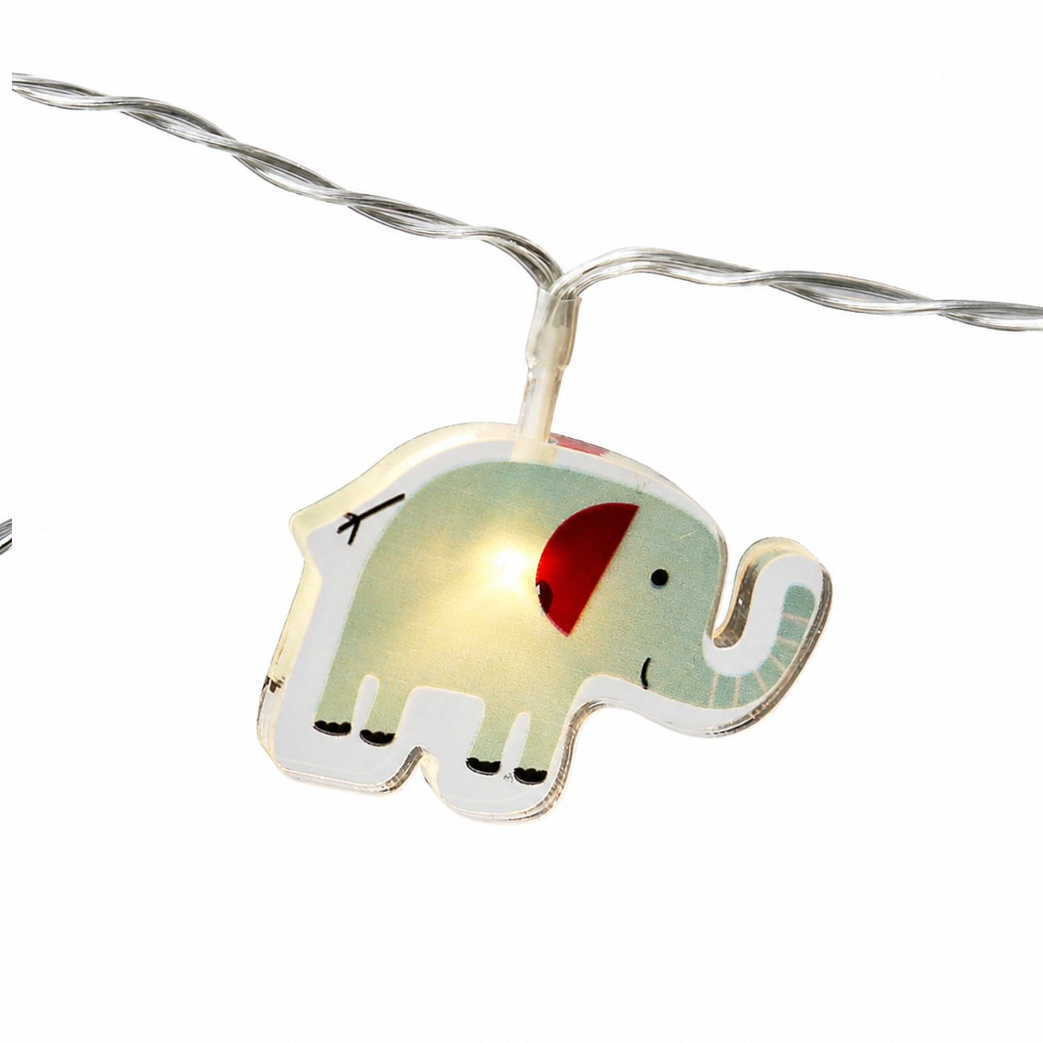 LED Lichterkette ZOO - 10 leuchtende Tiere - Batteriebetrieb - Timer L: 0,9m - für Innen