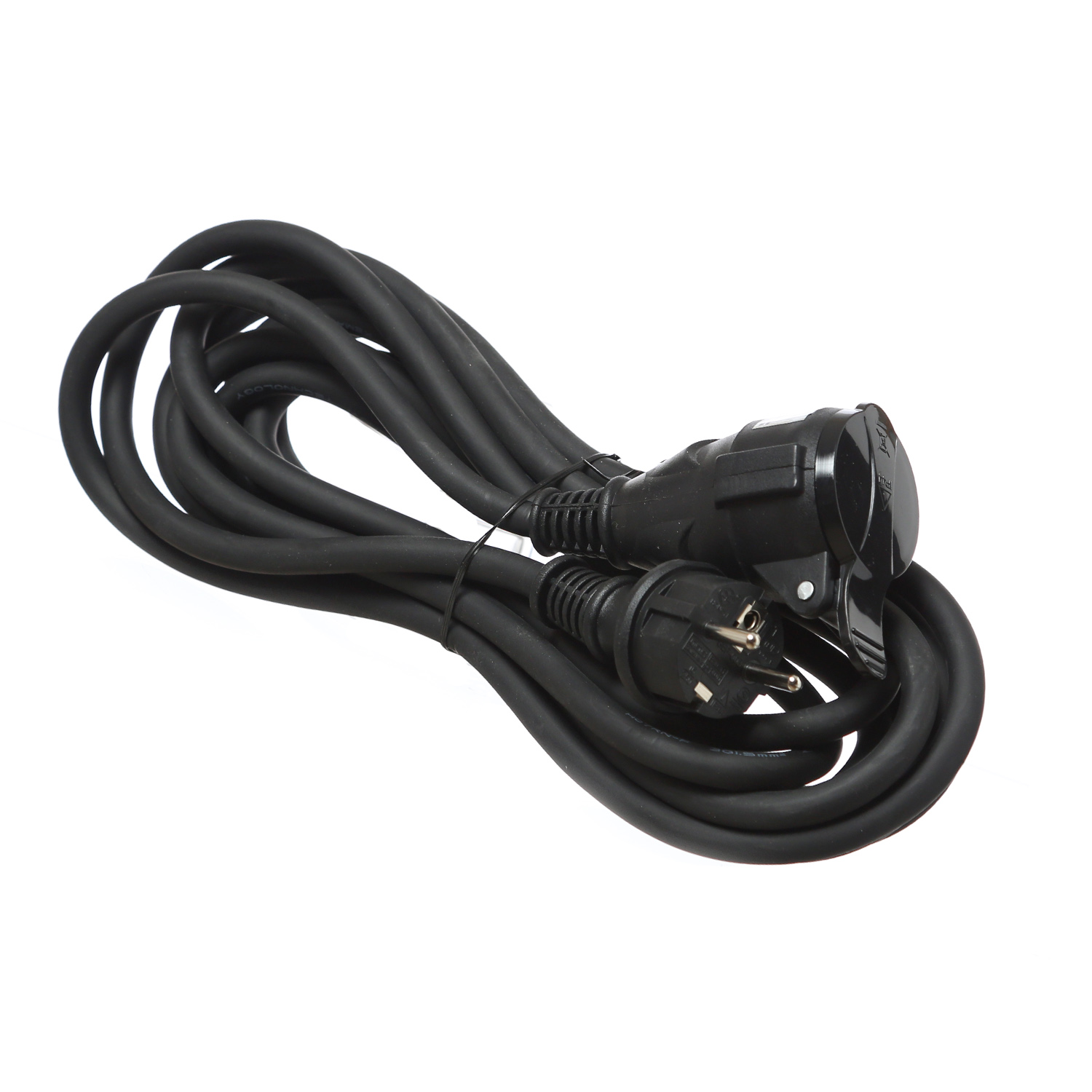 Verlängerungskabel 5m outdoor Gummi IP44 mit Schutzdeckel 3x1,5mm