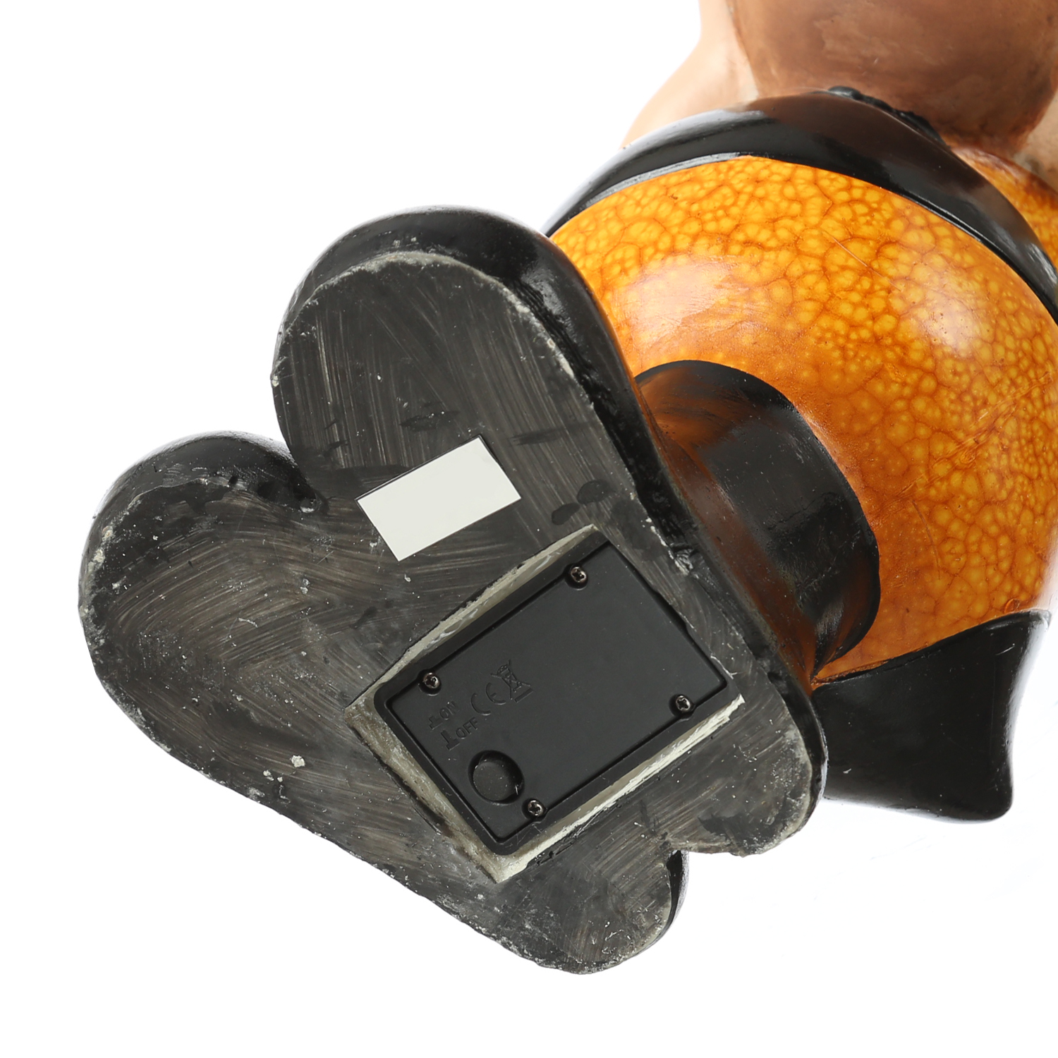 LED Solar Biene mit blizelnden und rollenden Augen - Gartenfigur - H: 35,5cm - Lichtsensor