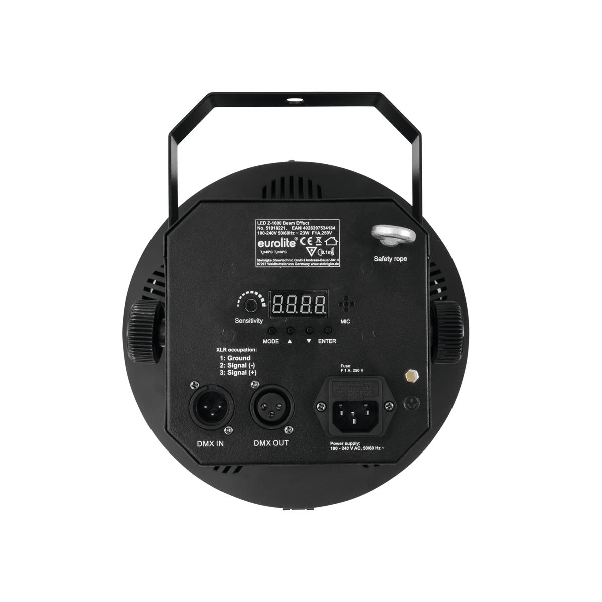 LED Strahleneffekt "Z-1000" - raumfüllender Pilzkopf-Effekt - Auto, DMX, Musik - 6-farb LEDs