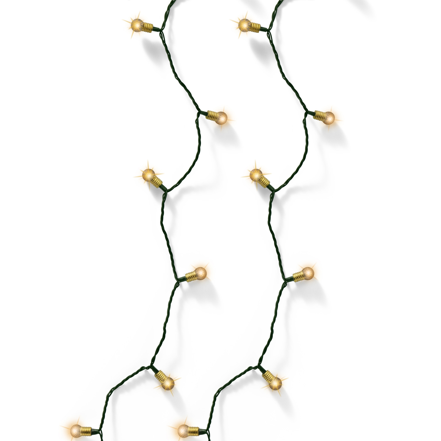 LED Lichterkette VINTAGE - 120 Mini Kugeln in Kristall Optik - 8 Funkt. - Timer - L: 12m