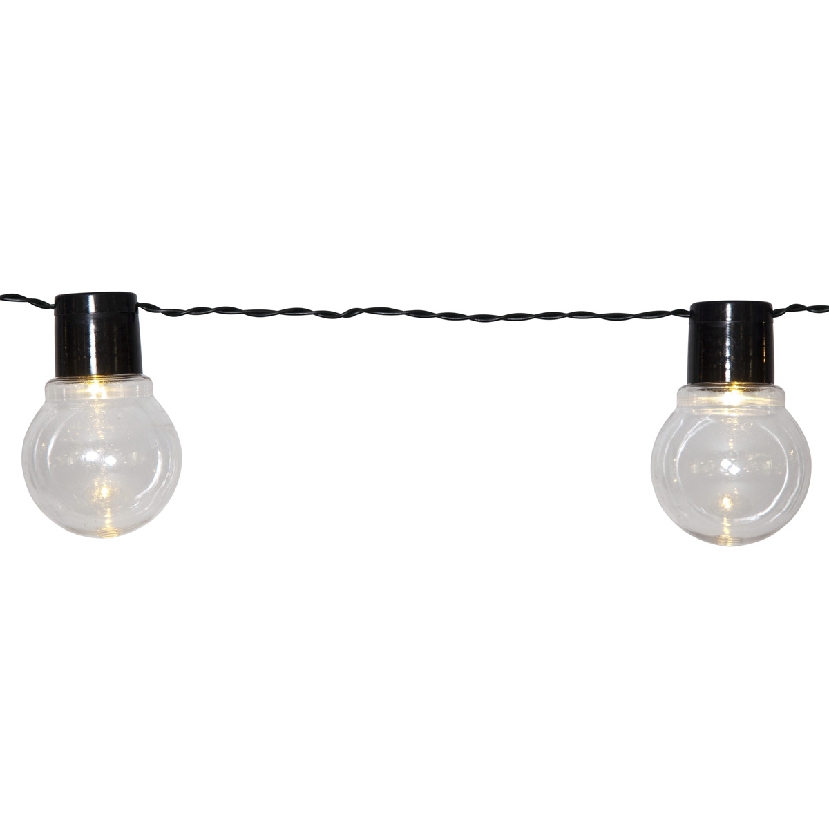 LED Lichterkette PARTAJ - Solar - 10 warmweiße LED - L: 180cm - Lichtsensor - outdoor - klar