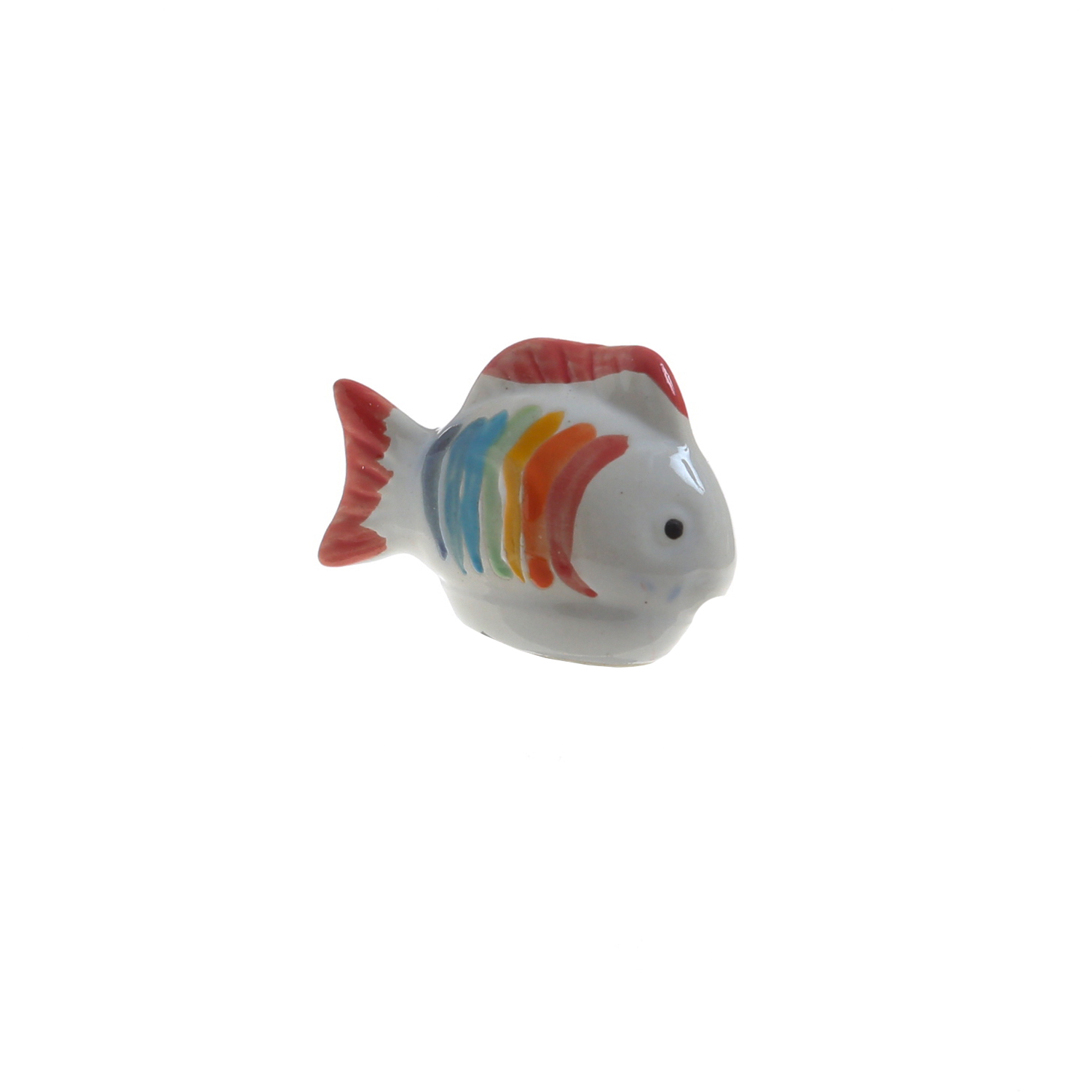 Teichdeko Fisch COCO - Dekofigur - Porzellan - schwimmend - L: 6cm - bunt