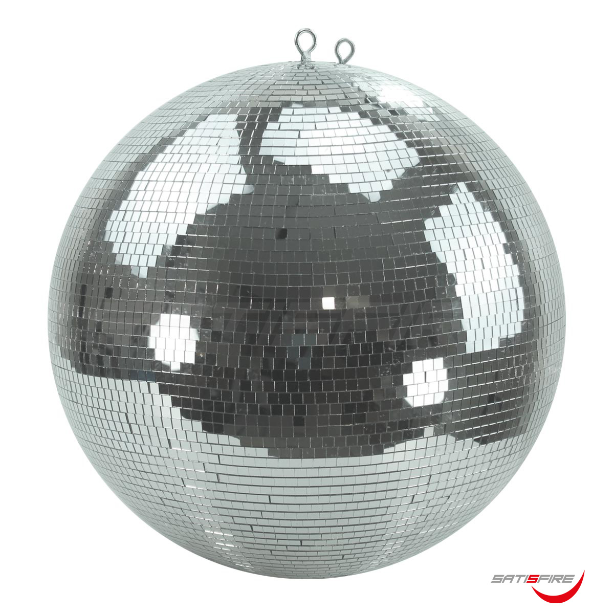 Spiegelkugel 50cm silber chrom- Diskokugel (Discokugel) Party Lichteffekt - Echtglas - mirrorball safety chrome color