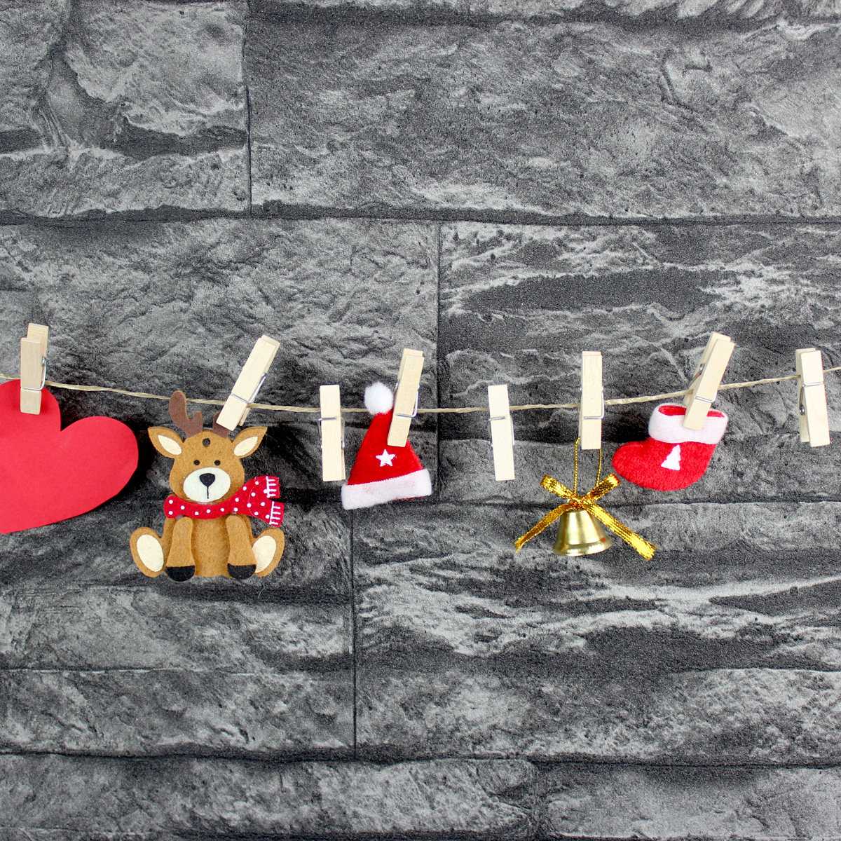 Mini Holzwäscheklammern - 24 Stück - für DIY Adventskalender - 3,5cm