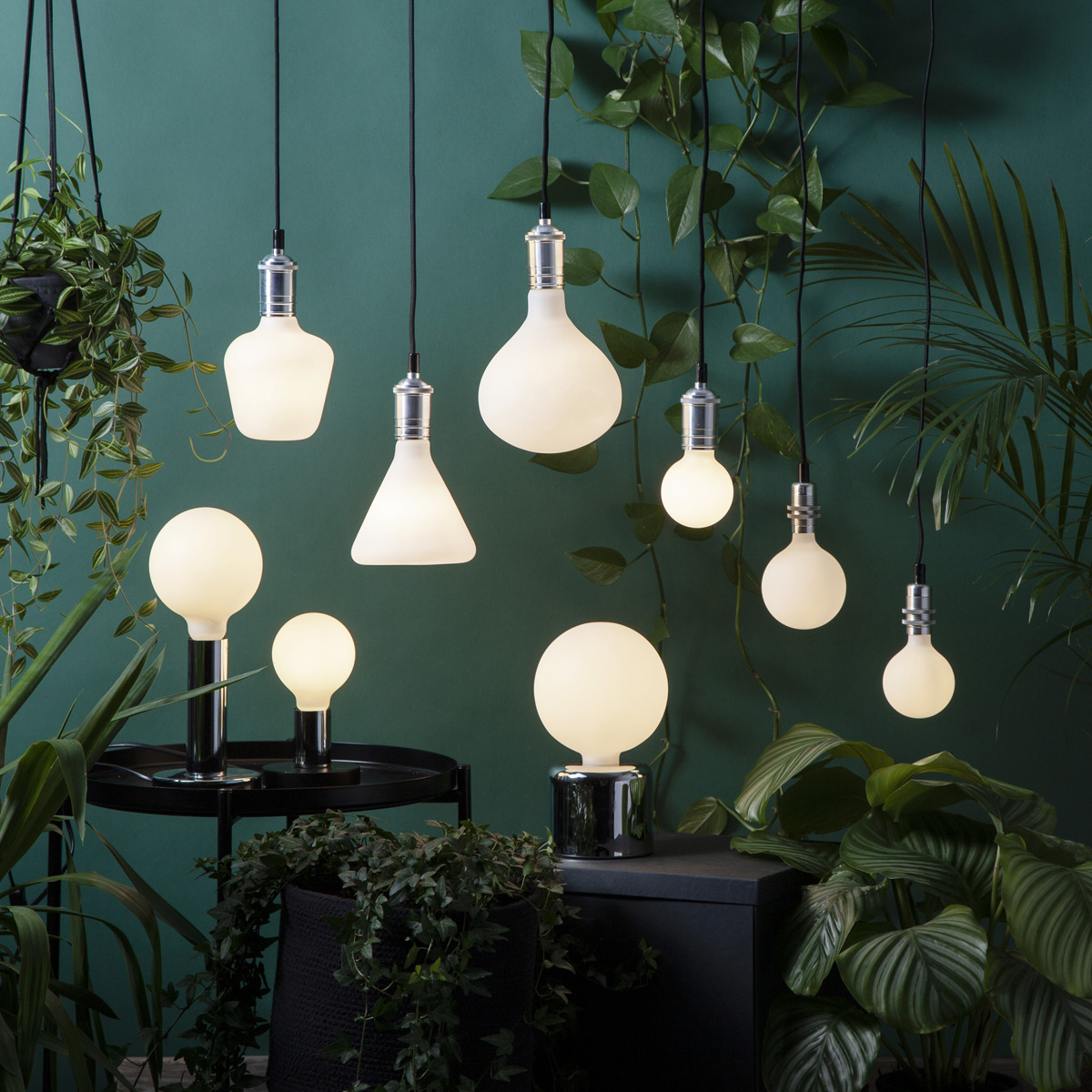 LED DEKO Leuchtmittel G95 - OPAL - soft-touch - E27 - D: 95mm - 5W - 2600K - 400lm - dimmbar