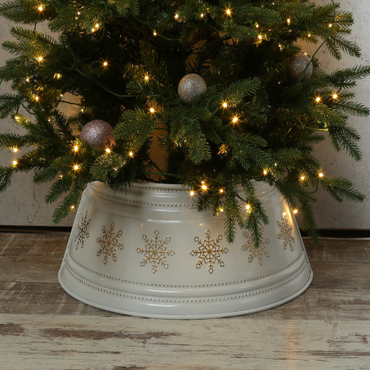 Weihnachtsbaumrock aus Seegras - Abdeckung für Baumständer - D: 57cm